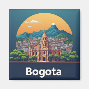 Aimant Bogotá Colombie Voyage Souvenir Pour Les Amoureux