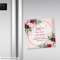 Boho Burgundy Doré Floral Date Fard à Joues Glamou