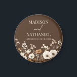 Aimant Boho Fleur sauvage Fleur sauvage Floral Jardin Mar<br><div class="desc">Ce sont des Magnets de mariage de fleurs sauvages Fleur sauvage de Boho !</div>