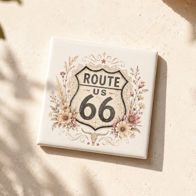 Aimant Boho Floral Mother Road Souvenir (Créateur téléchargé)