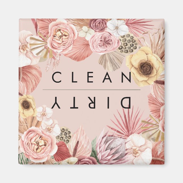 Aimant Boho Multicolor Floral Collal Rose (Devant)