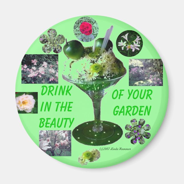 AIMANT BOIRE DANS LA BEAUTÉ DE VOTRE JARDIN (Devant)