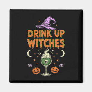 Aimant Boire Des Sorcières Violet Casquette Drôle Hallowe