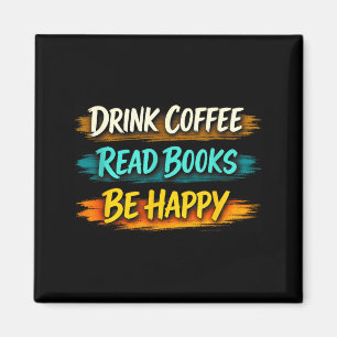 Aimant Boire du café lire des livres être heureux vie sim