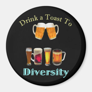 Aimant Boire un toast à la diversité