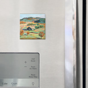 Aimant Bois - Paysage de l'automne