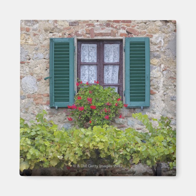 Aimant Boîte à fleurs sur la fenêtre (Devant)