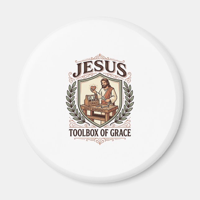 Aimant Boîte à outils de grâce de Jésus Boîte à outils de (Devant)