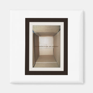 Aimant boîte en carton vide