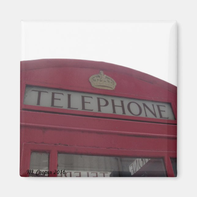 Aimant Boîte téléphonique Londres (Devant)