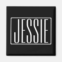 Bold & Modern Your name or Word | White On Black