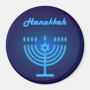 Aimant Bon Logo du Festival Hanoukka Menorah