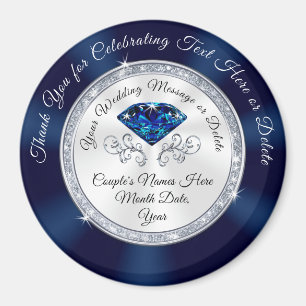 Aimant Bon Marché, Faveurs de mariage bleu marine, Mariag