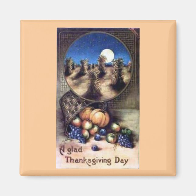 Aimant Bon thanksgiving magnétique (Devant)