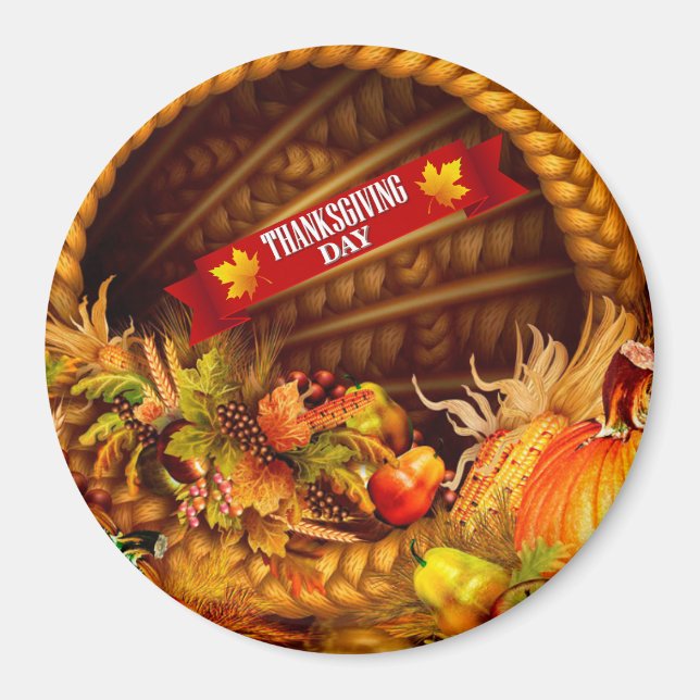 Aimant Bon thanksgiving meilleur (Devant)