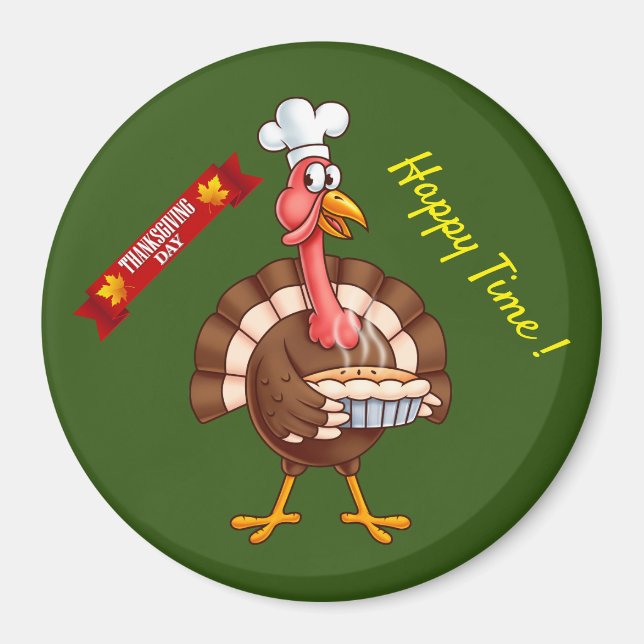 Aimant Bon thanksgiving meilleur (Devant)