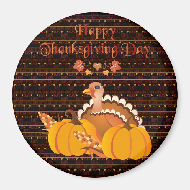 Aimant Bon thanksgiving meilleur (Devant)