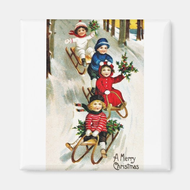 Aimant Bon vieux Noël (Devant)