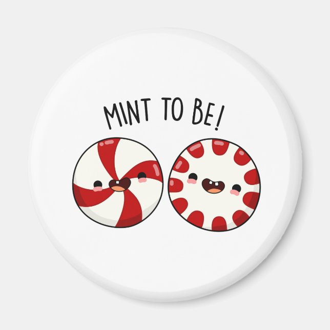 Aimant Bonbon Menthe Pour Être Drôle Pun (Devant)