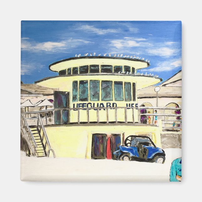 Aimant Bondi Beach Lifeguard Hut (Devant)