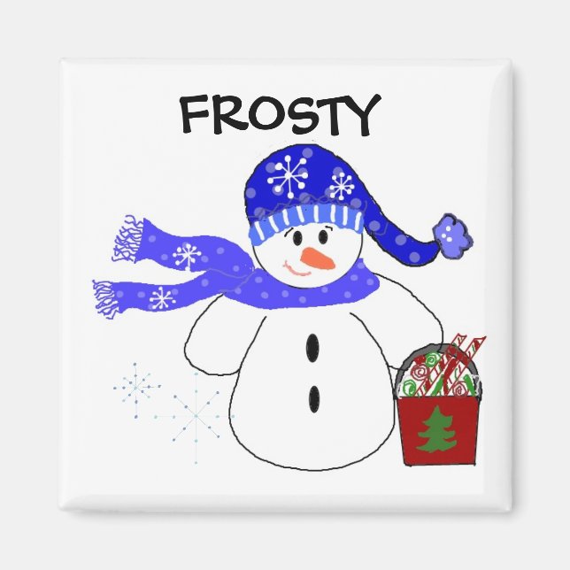 Aimant Bonhomme de neige (Devant)