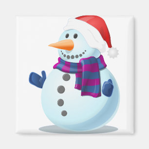 Aimant bonhomme de neige
