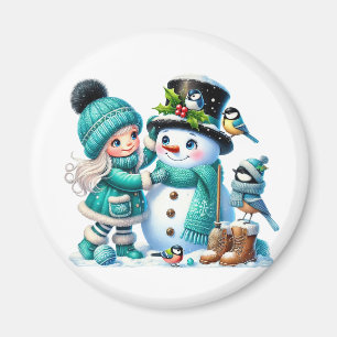 Aimant Bonhomme de Neige