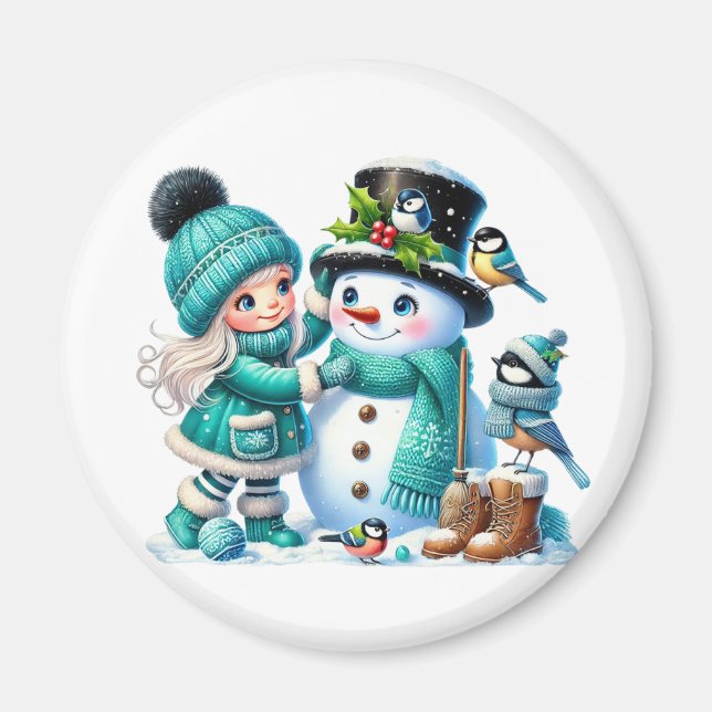 Aimant Bonhomme de Neige (Devant)