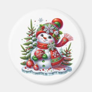 Aimant Bonhomme de Neige