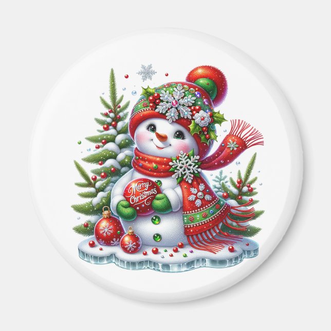 Aimant Bonhomme de Neige (Devant)