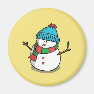 Aimant Bonhomme de Neige de Noël