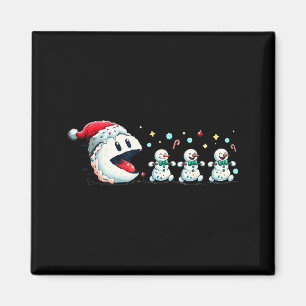 Aimant Bonhomme de Neige Xmas Tee Snowman Joueur 
