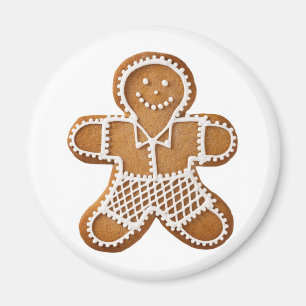 Aimant Bonhomme en pain d'épice de Noël