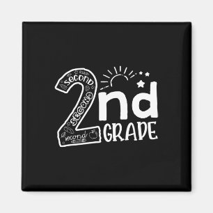 Aimant Bonjour À Enseignants de 2e année Garçons et Équip