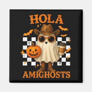 Aimant Bonjour Amighosts Drôle de Cowboy de Halloween Esp