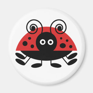 Aimant Bonjour coccinelle
