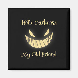 Aimant Bonjour Darkness Mon vieil ami Citrouille d'horreu