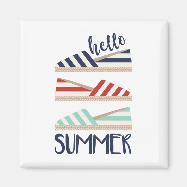 Aimant Bonjour été (Devant)