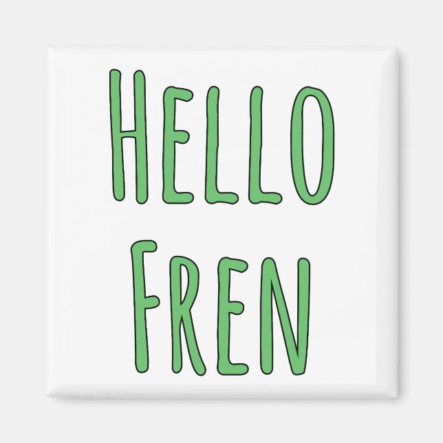 Aimant Bonjour Fren (Devant)