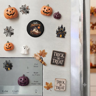 Aimant Bonjour Halloween Gentil Fantôme Buvant du Café