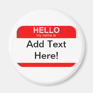 Aimant Bonjour Mon nom est flexible