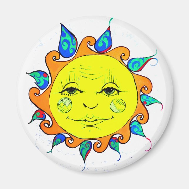 Aimant Bonjour soleil (Devant)