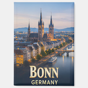 Aimant ✈️ Bonn Allemagne Cadeau de voyage 🏛️