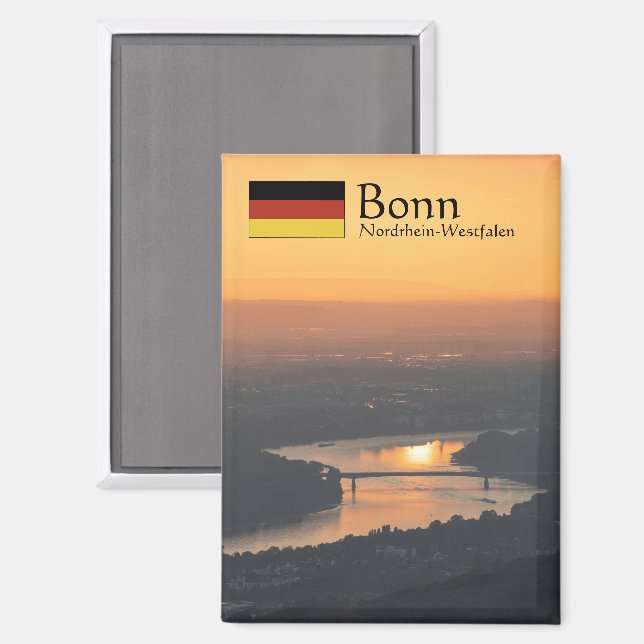 Aimant Bonn Allemagne Souvenir (Recto/Verso)