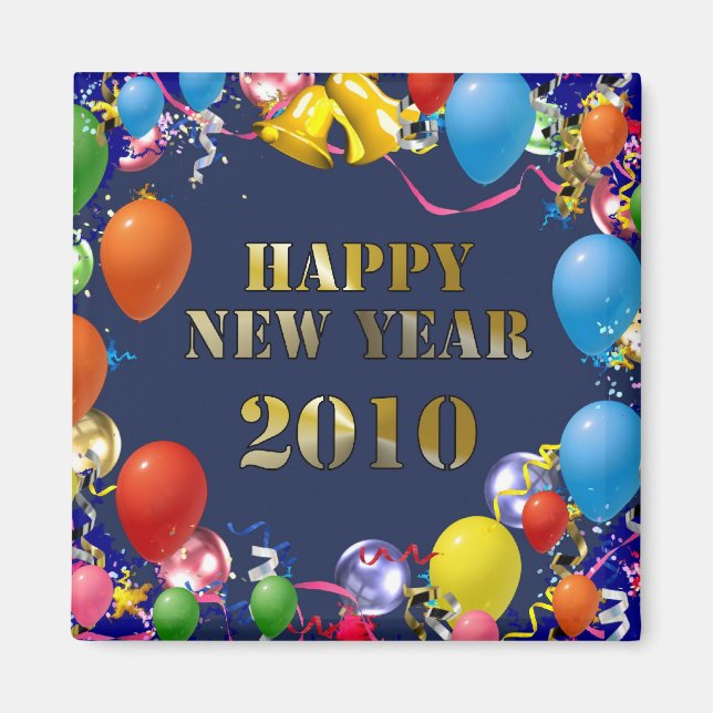 Aimant Bonne année 2010 (Devant)