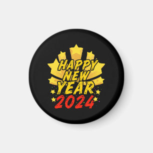 Aimant Bonne année 2024 