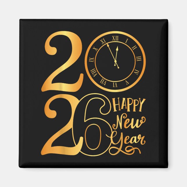 Aimant Bonne année 2026  (Devant)