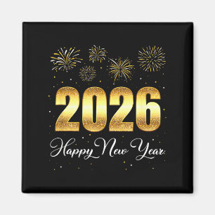 Aimant Bonne année 2026 Nouvel An drôle Soirée du Nouvel