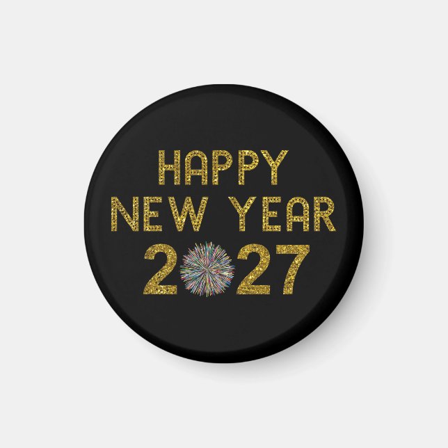 Aimant Bonne année 2027 (Devant)