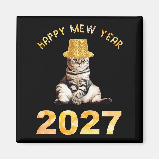 Aimant Bonne année Mew 2027 (Devant)
